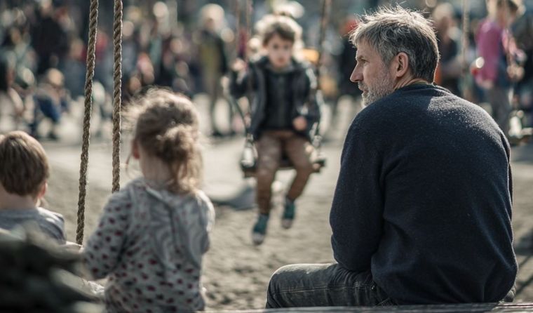 La paternidad, para el autor, es la única experiencia de la incondicionalidad del amor. Imagen IA Midjourney