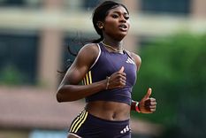 La atleta se quedó con las ganas de competir en la disciplina. Foto: Instagram @ofili.fa La atleta se quedó con las ganas de competir en la disciplina. Foto: Instagram @ofili.fa