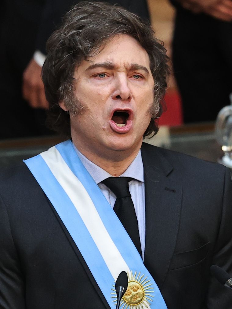 Javier Milei presentó el proyecto de ley del Presupuesto 2025. Foto: EFE