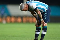 Copetti reapareció públicamente después del golpazo del domingo.