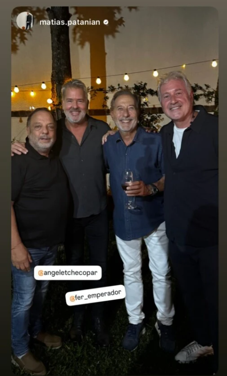 Francella en el cumpleaños de Etchecopar. Francella en el cumpleaños de Etchecopar. 