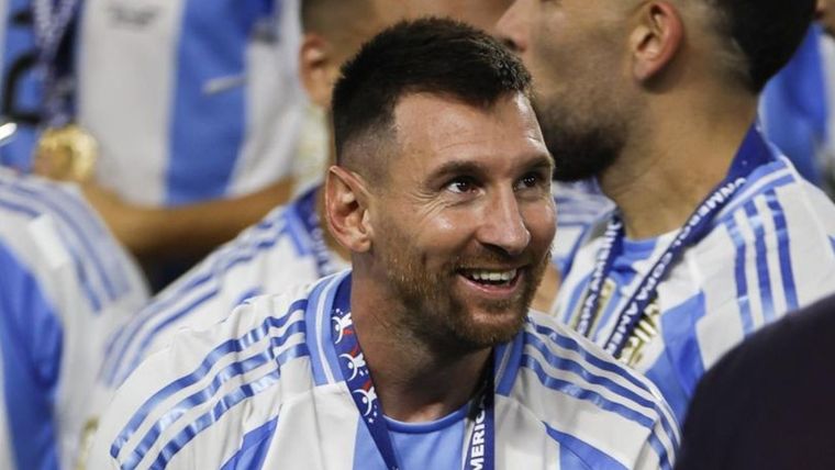 El spot de San Nicolás dedicado a Messi. Foto: EFE