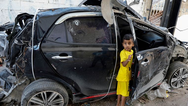 Gaza ahora está bloqueada y desolada. Foto: NA