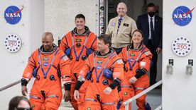 Los cuatro astronautas de la misión Artemis II. Los cuatro astronautas de la misión Artemis II.