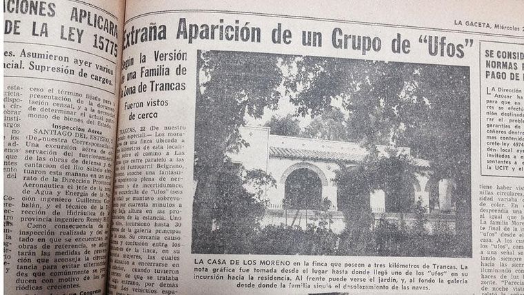 La familia Moreno se hizo mundialmente conocida por el episodio que vivieron en la finca en la que se encontraban Foto: Recorte La Gaceta