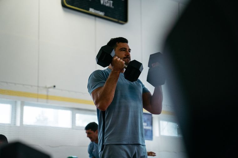 Guido Petti palpitó el duelo ante Samoa. Foto: Los Pumas
