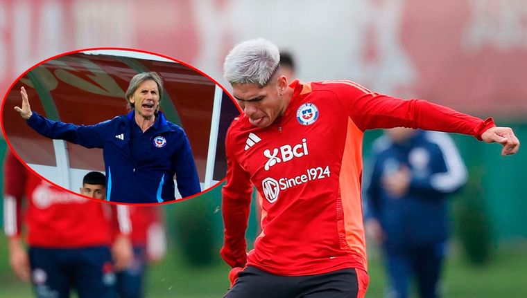 Hay bronca en Chile con Carlos Palacios por su salida de la convocatoria con la Selección. Foto: @laroja y EFE