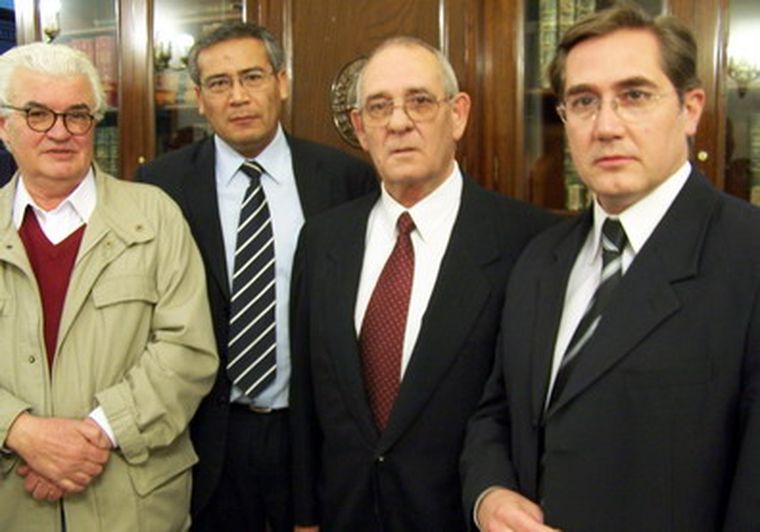 Mario Lingua, Juan Dávila, Pablo Patti y Jorge Tanús. Foto: Gentileza Prensa Diputados
