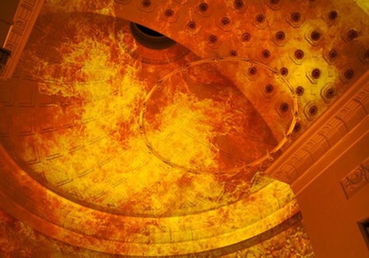 Imagen del efecto que genera la video-instalación que se inaugurará hoy. Foto: web