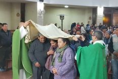 El manto de la virgen de Copacabana.&nbsp;