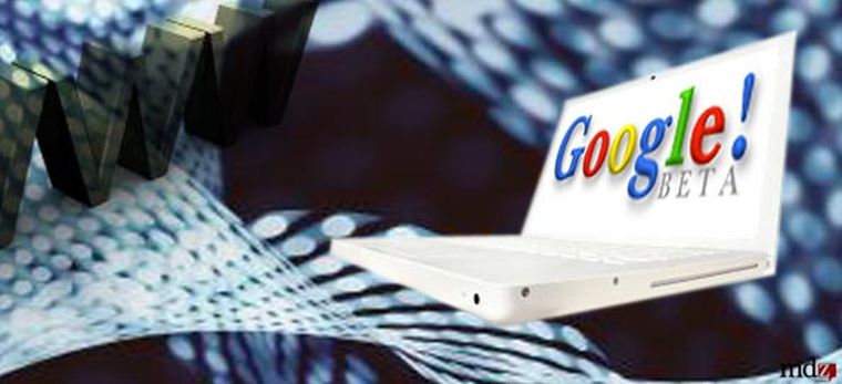 El logo que usó Google en su etapa Beta. Foto: Web