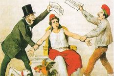 Caricatura del siglo XIX. Foto: Archivo MDZ