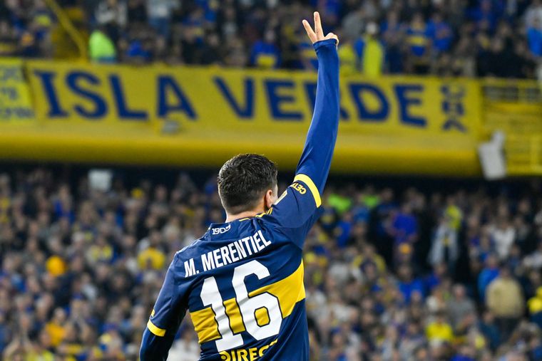 El doblete frente a Talleres metió a Miguel Merentiel en la historia grande de Boca.