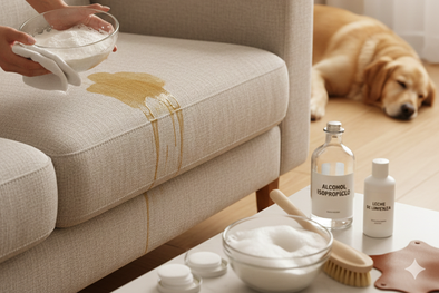 MDZol | sillón manchado