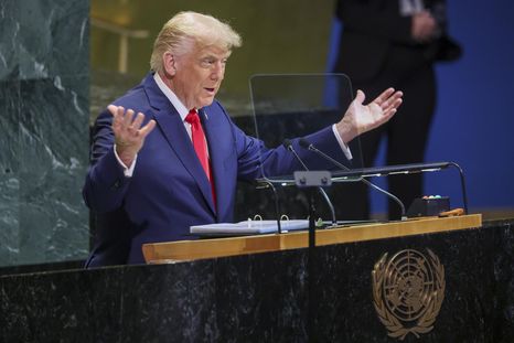 Donald Trump en la ONU. Donald Trump en la ONU.
