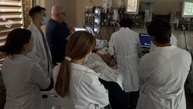 El cirujano Martín Burgos explicó que el corazón tenía función normal, pero el problema era coronario. El cirujano Martín Burgos explicó que el corazón tenía función normal, pero el problema era coronario.