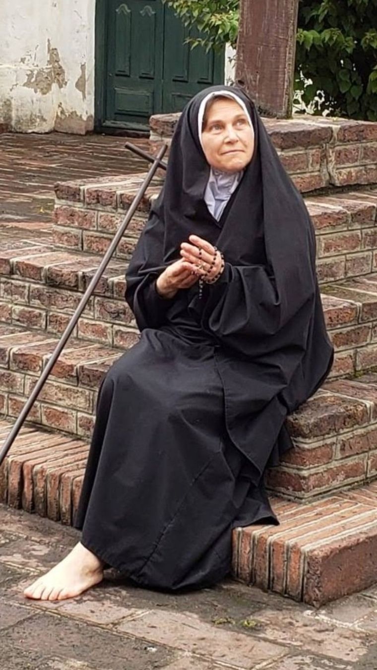 Patricia Gelabert, personificando a Mamá Antula. Foto: Gentileza