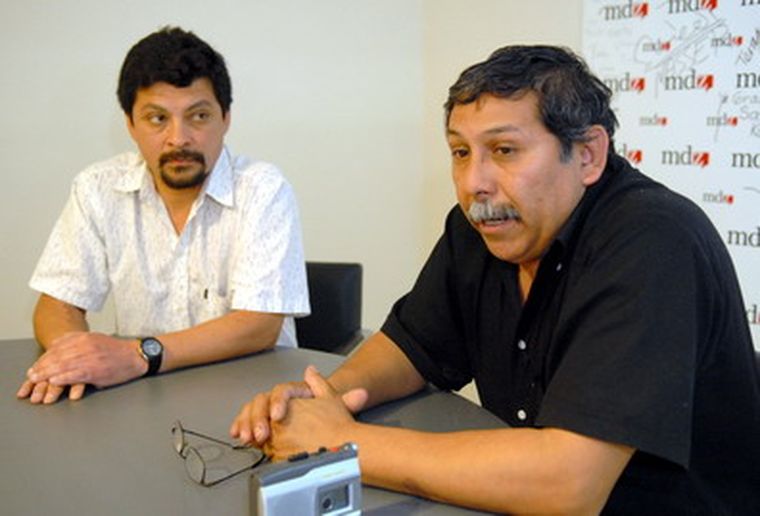 Torti y Vega dijeron no defender a Picco, sí al normal funcionameinto de la CGT. Foto: Pachy Reynoso / MDZ