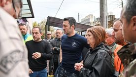 Petri sobre las inundaciones: “En Campana hay más de 1.600 evacuados”. Foto: X.