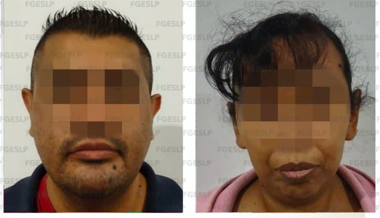 La pareja fue detenida por maltrato Foto: San Luis Potosí