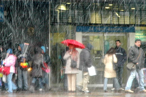 El domingo y lunes pasado, cayó aguanieve en varias zonas de la provincia de Buenos Aires. El domingo y lunes pasado, cayó aguanieve en varias zonas de la provincia de Buenos Aires.