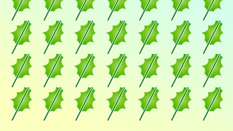 El acertijo visual de la hoja verde es muy difícil de resolver Foto: Archivo MDZ