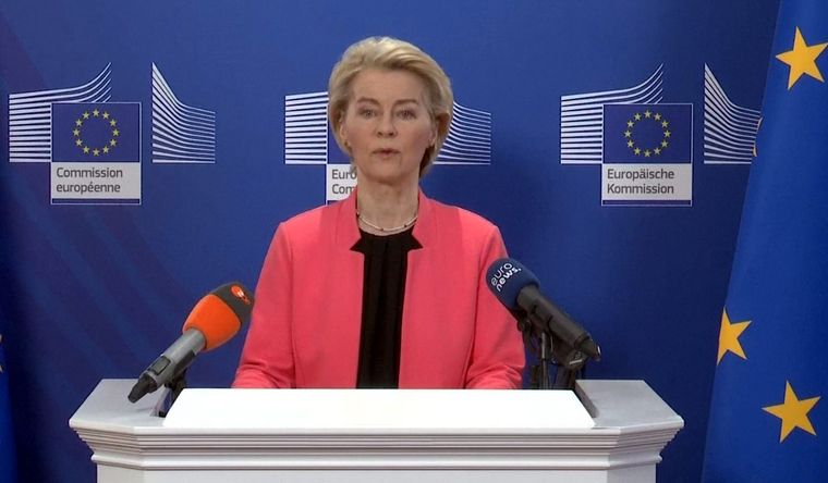 La presidenta de la Comisión Europea de la Unión Europea, Ursula von der Leyen. Foto: Dpa.