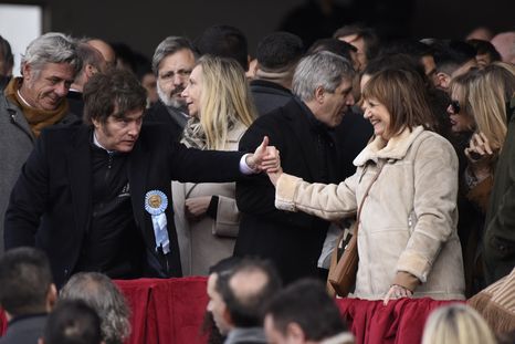 Javier Milei y Patricia Bullrich juntos para disputar CABA. Javier Milei y Patricia Bullrich juntos para disputar CABA.