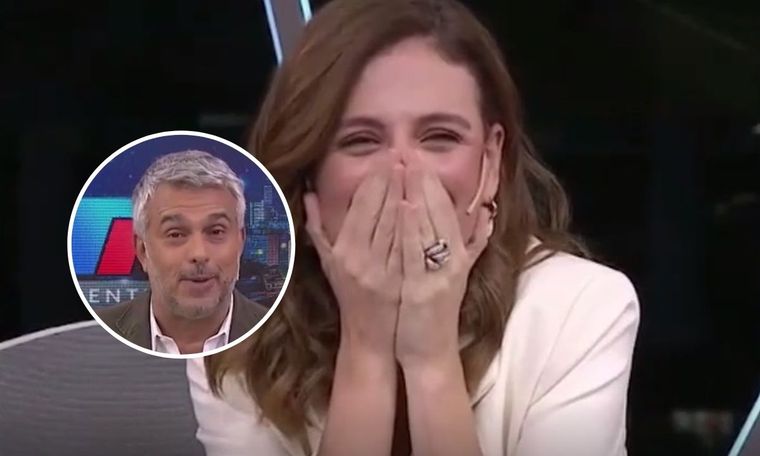 Carolina Amoroso pasó un tremendo momento al aire cuando Mario Massaccesi le preguntó por su novio La conductora de TN blanqueó su relación con Guido Covini, cantante de Parientes Foto: Captura de TV