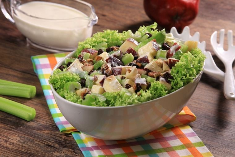 Ensalada waldorf Una receta simple y deliciosa para hacer en pocos minutos Foto: Shutterstock