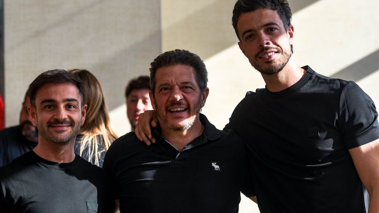 Marcos Martínez, Gustavo Mori y Franco Di Santo. Marcos Martínez, Gustavo Mori y Franco Di Santo.