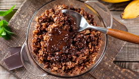 La receta definitiva de avena horneada con cacao