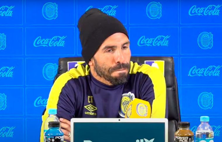 Carlos Tevez El técnico de Central habló en conferencia de prensa.