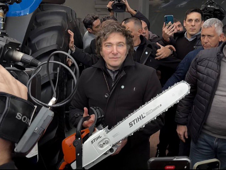 El presidente Javier Milei estuvo en La Rural Foto: Presidencia de la Nación