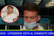 El jugador de Agropecuario que lesionó a Zeballos lo fue a visitar a la clínica.