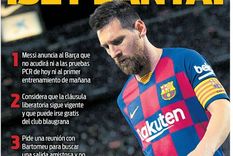 una vez mas, messi copo las tapas de los diarios espanoles