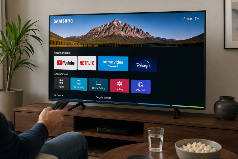 La pantalla de 50 pulgadas de este Samsung busca mejorar series, películas y partidos con una experiencia más nítida. La pantalla de 50 pulgadas de este Samsung busca mejorar series, películas y partidos con una experiencia más nítida.