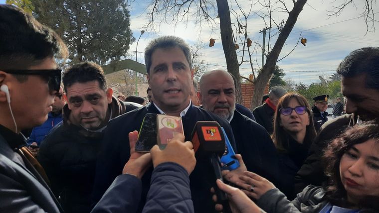 Sergio Uñac votó en Pocito cerca del mediodía Foto: Diego Gubinelli