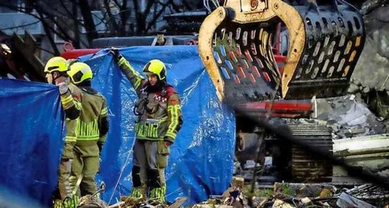 El derrumbare se produjo en horas de la mañana.