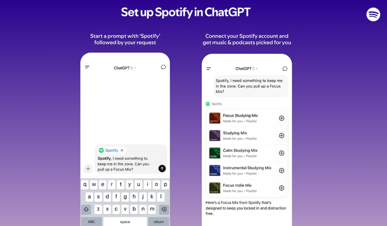 Spotify y ChatGPT integrados en el chatbot más utilizado. Spotify y ChatGPT integrados en el chatbot más utilizado.