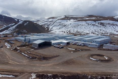 El campamento de Josemaría, proyecto operado por Vicuña, el joint venture de BHP y Lundin. Inversiones de la minería en San Juan. El campamento de Josemaría, proyecto operado por Vicuña, el joint venture de BHP y Lundin. Inversiones de la minería en San Juan.