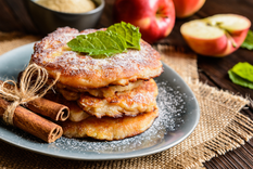 Buñuelos de manzana caseros: un placer frutal para el paladar Foto: Shutterstock