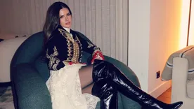Mirá el look de La China.
