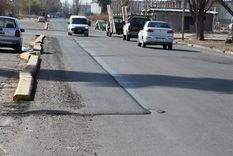 La polémica ciclovía también se extiende por la calle Dorrego.