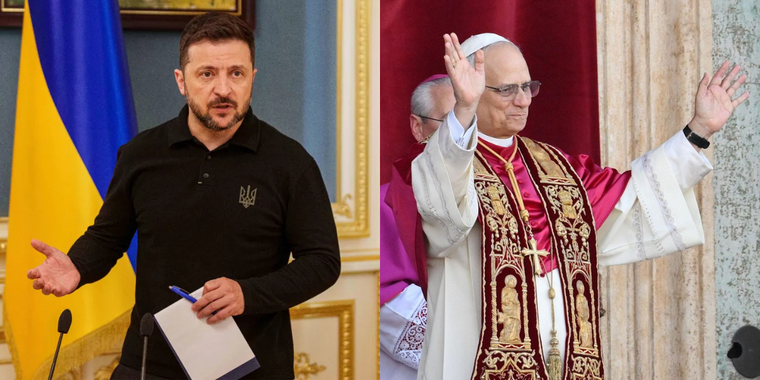 El mandatario ucraniano compartió que le envió una invitación al papa León XIV para que visite Ucrania. Además, agradeció su apoyo al país. Foto: MDZ