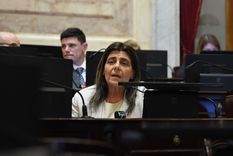 La senadora nacional Mariana Juri. Foto: X @SenadoArgentina