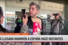 Jey Mammon tras su llegada a Madrid.