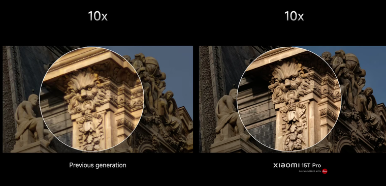 El zoom óptico y ultra del Xiaomi 15T mejora la resolución de la imagen. El zoom óptico y ultra del Xiaomi 15T mejora la resolución de la imagen.
