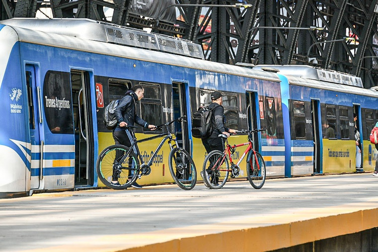 Imagen ilustrativa de trenes en Buenos Aires y la utilización de los mismos por ciclistas. Gentileza. Imagen ilustrativa de trenes en Buenos Aires y la utilización de los mismos por ciclistas. Gentileza.