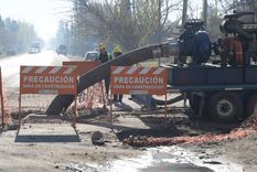El colapso de la colectora cloacal de Guaymallén provocó contaminación ambiental en la zona El colapso de la colectora cloacal de Guaymallén provocó contaminación ambiental en la zona